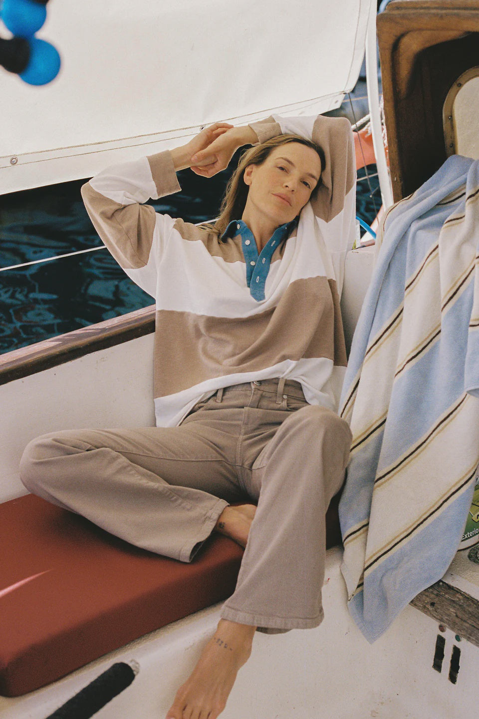 The Marco Polo Mushroom Bone Stripe