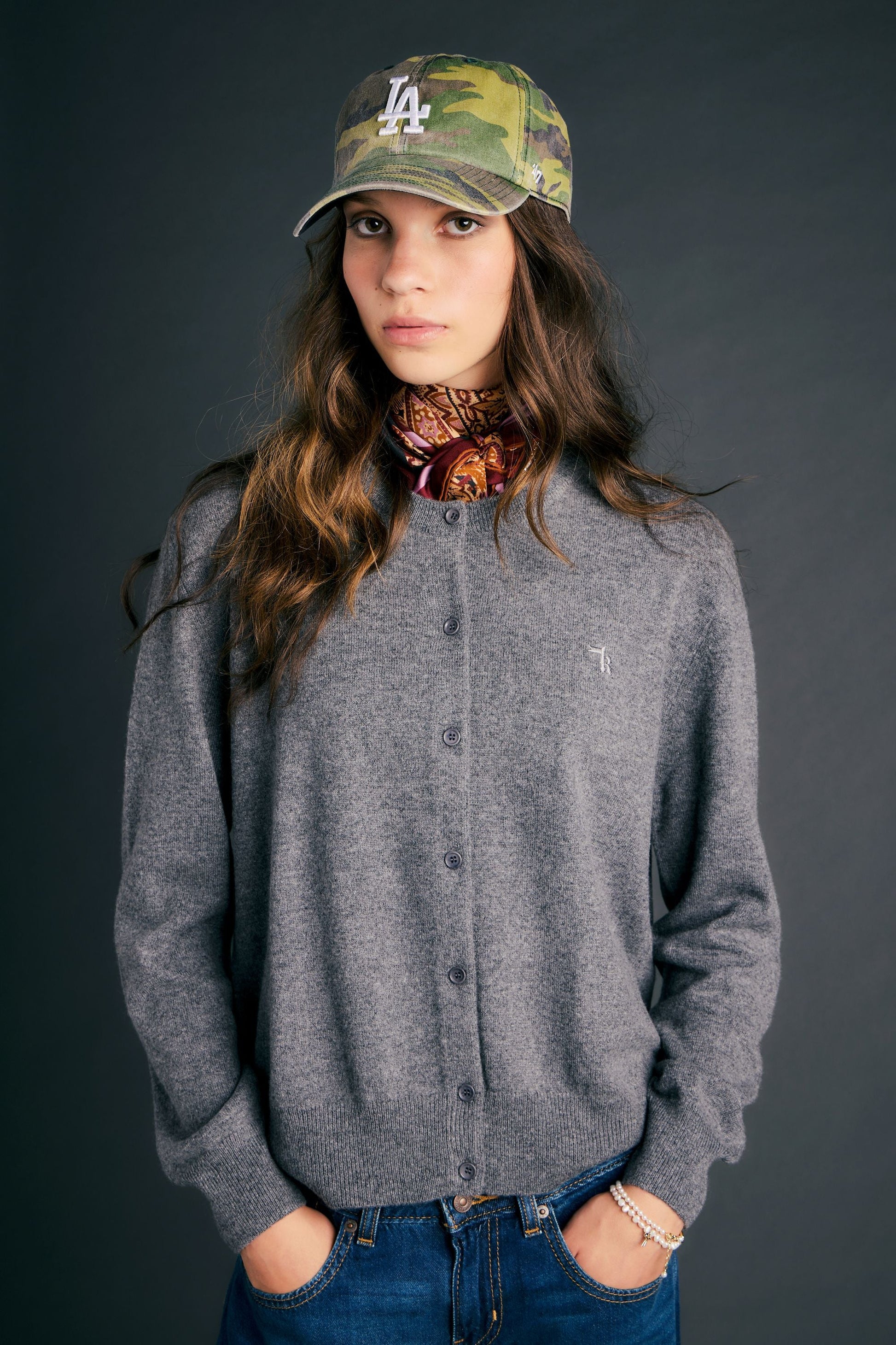 PRE ORDER * Posy Cardigan Marle Grey