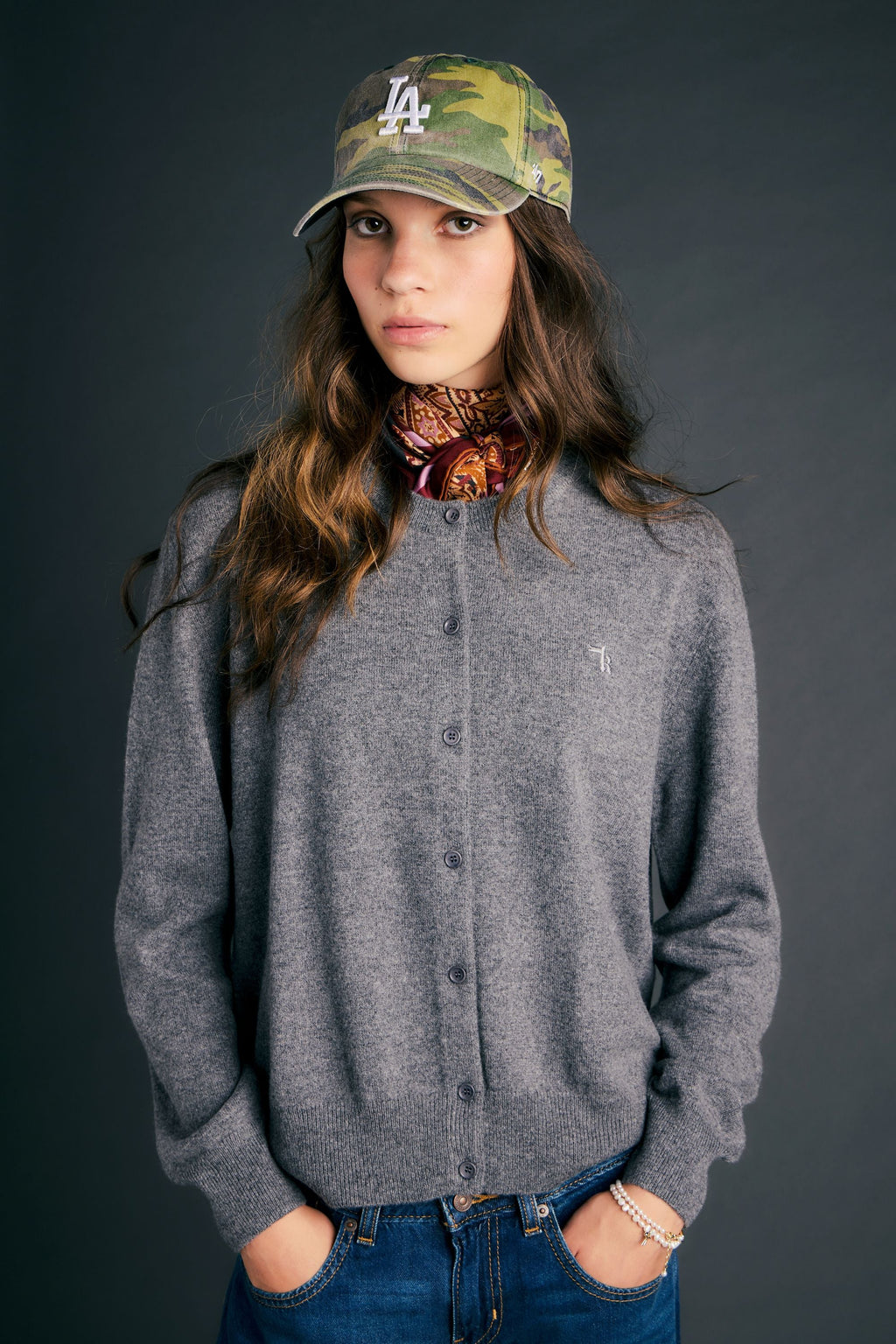 Posy Cardigan Marle Grey