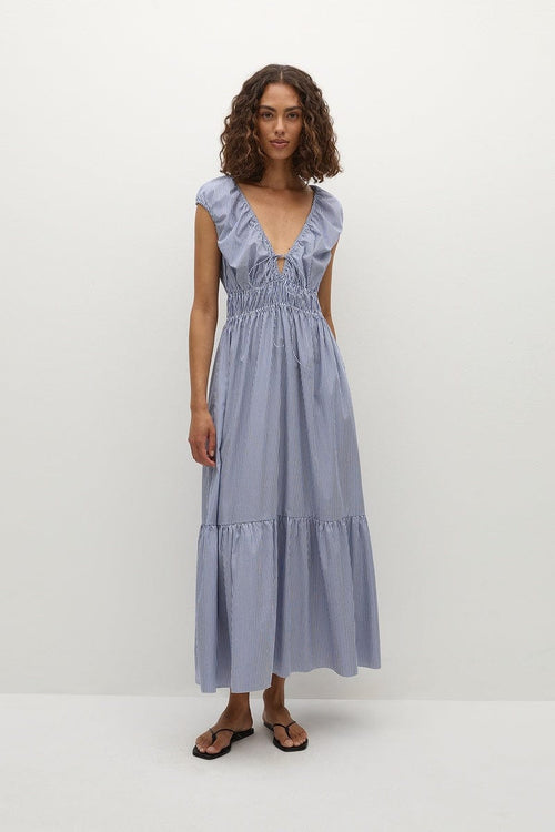 Hedda Maxi Dress Helle Stripe Vintage Navy