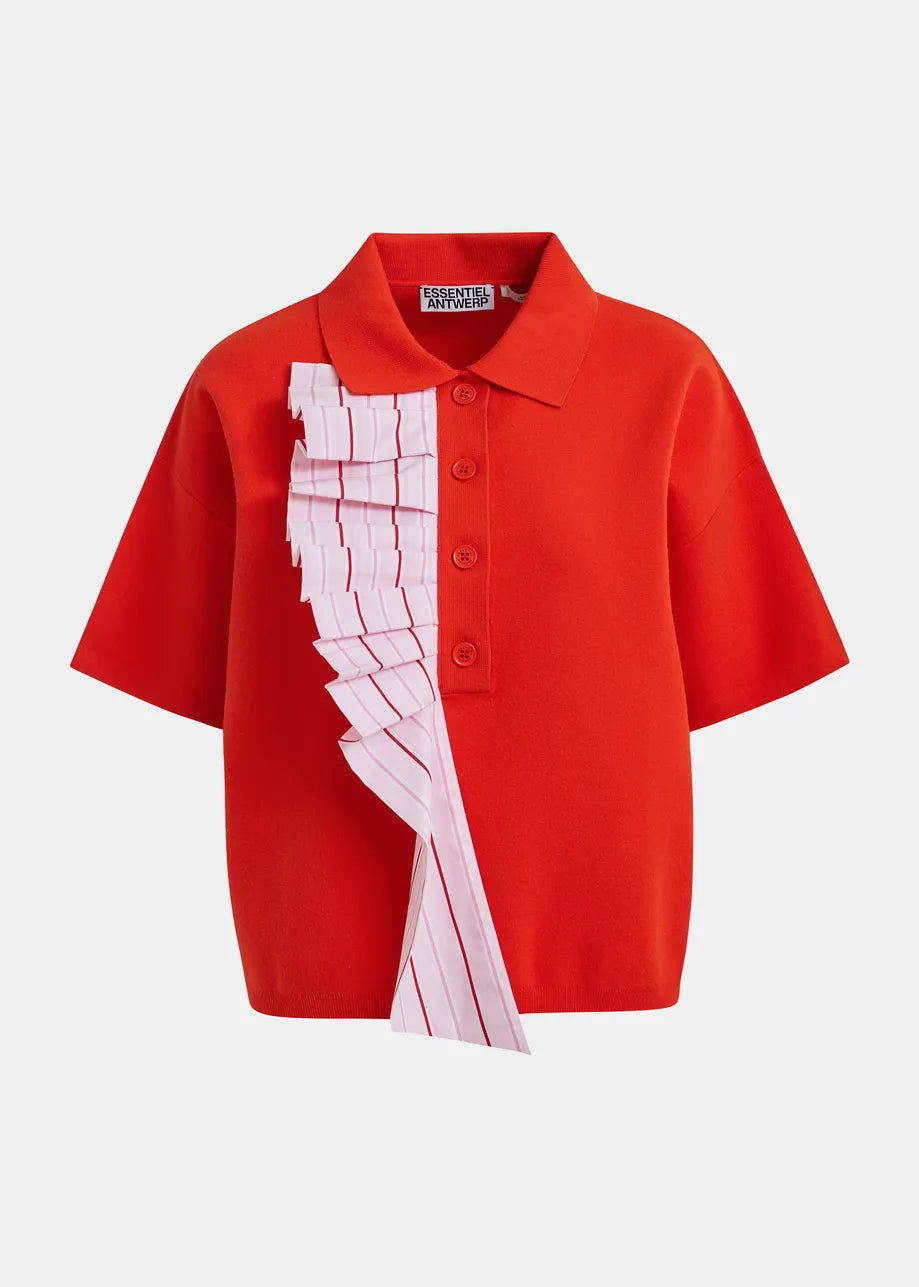 Princess Frill Polo Orange