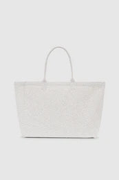 Leo Canvas Tote White Leopard