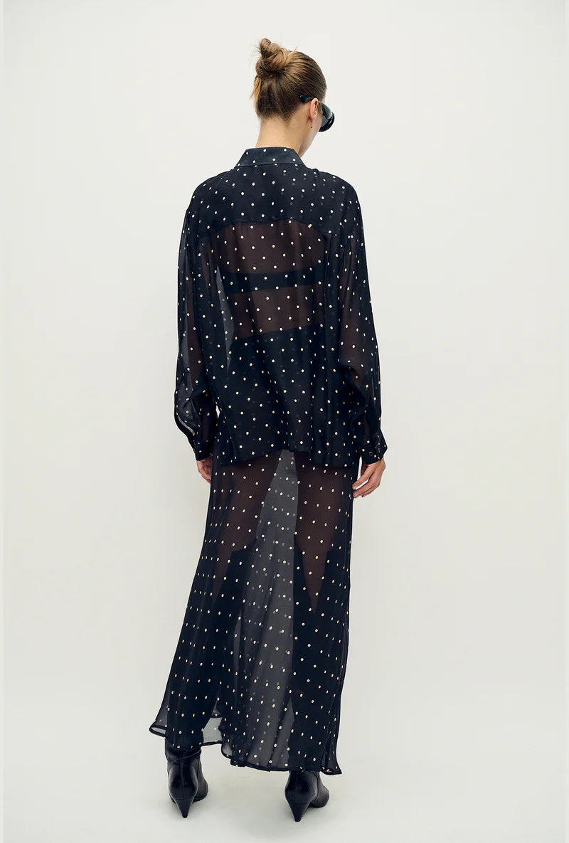 Crossover Shirt Small Polka Dot