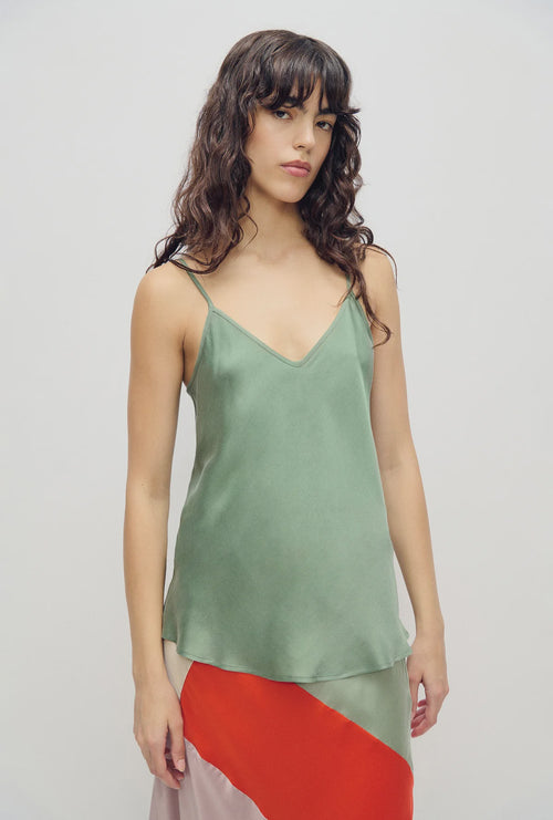 Bias Cut Cami Moonshine