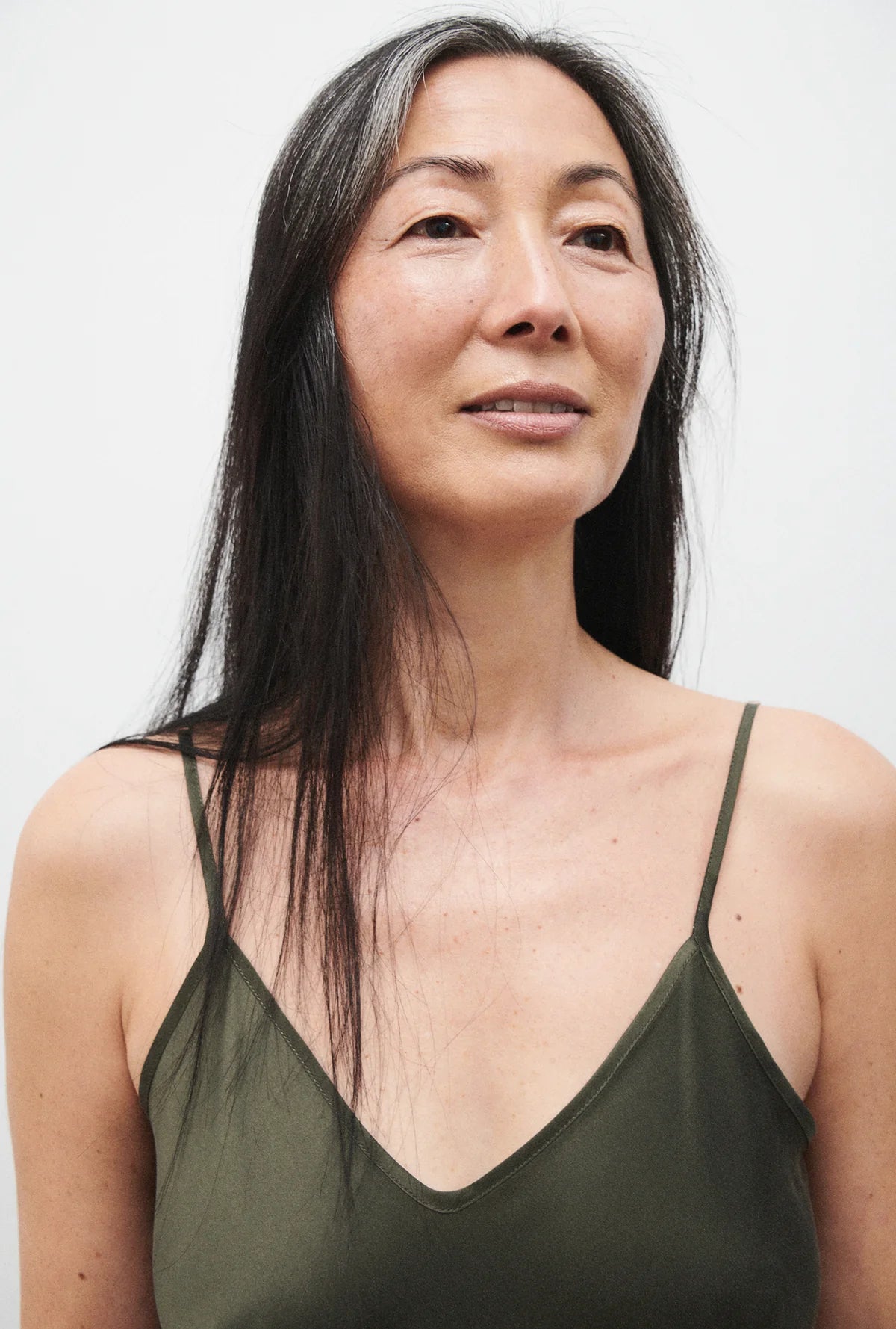90s Slip Dress - Pine