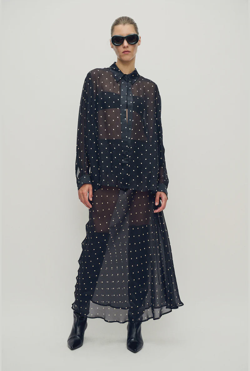 Crossover Shirt Small Polka Dot