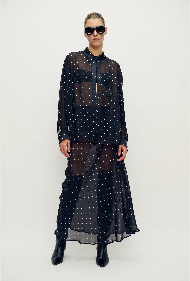 Crossover Shirt Small Polka Dot