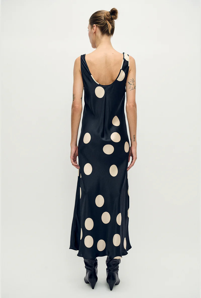 Scoop Neck Dress Large Polka Dot
