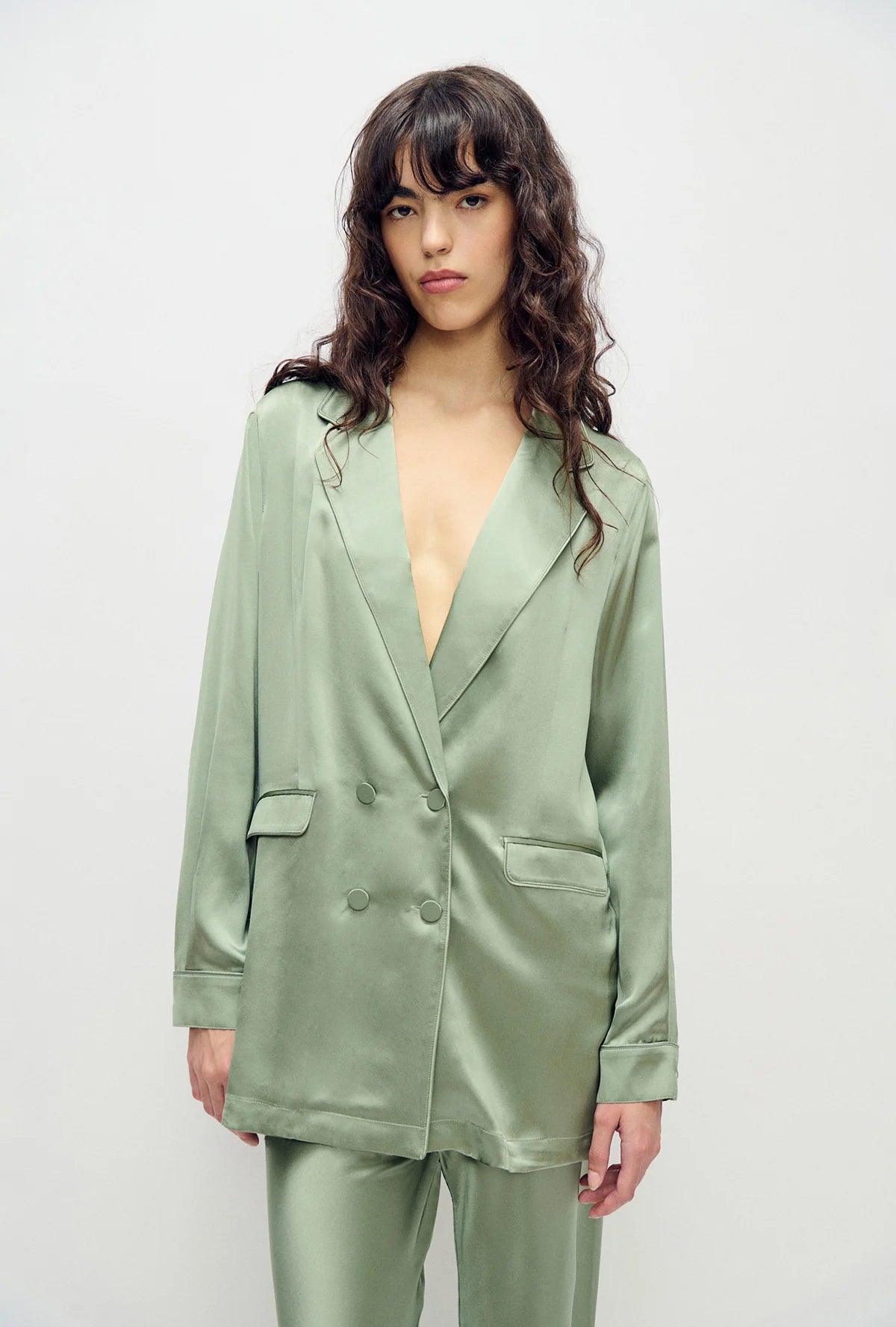 Bias Cut Pants Moonshine