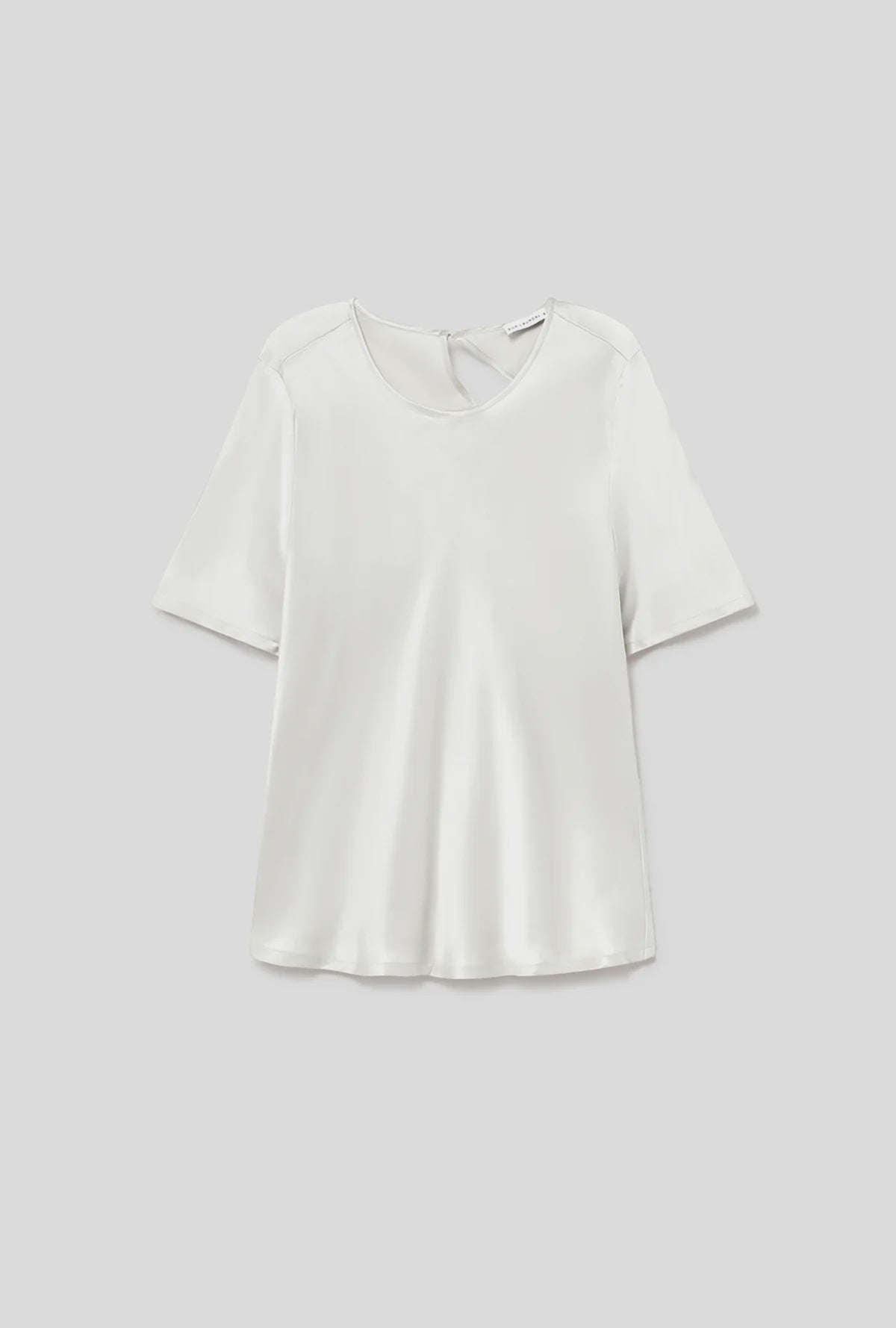 Short Sleeve Bias Top White