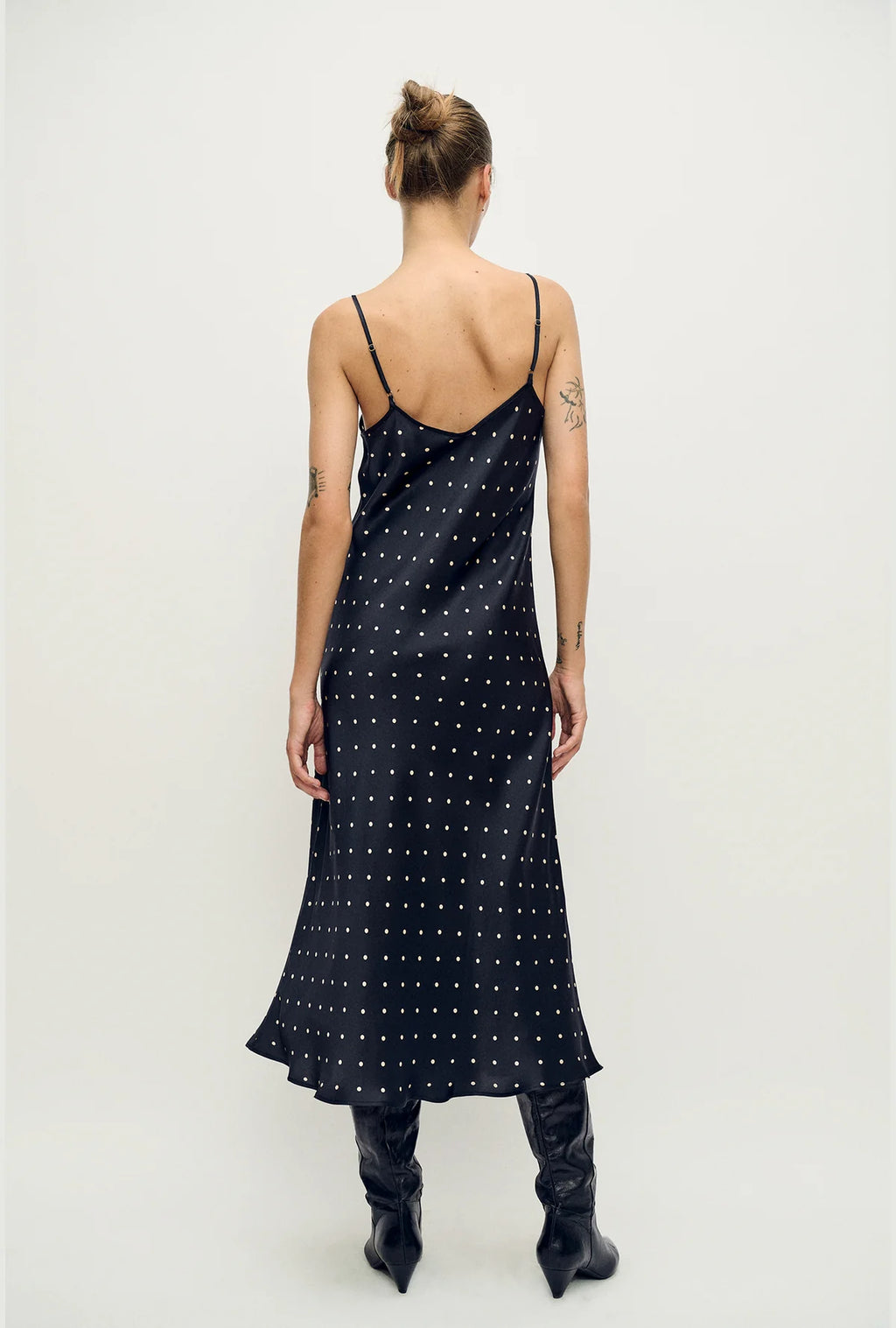 90s Slip Dress Small Polka Dot