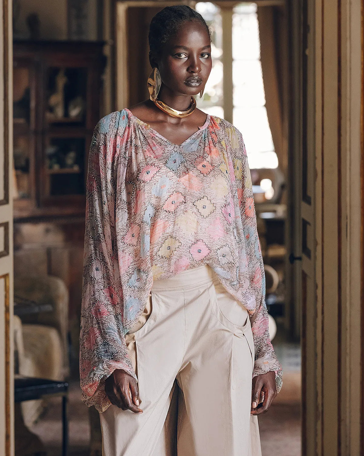 Onde Oceanic Sunset Blouse