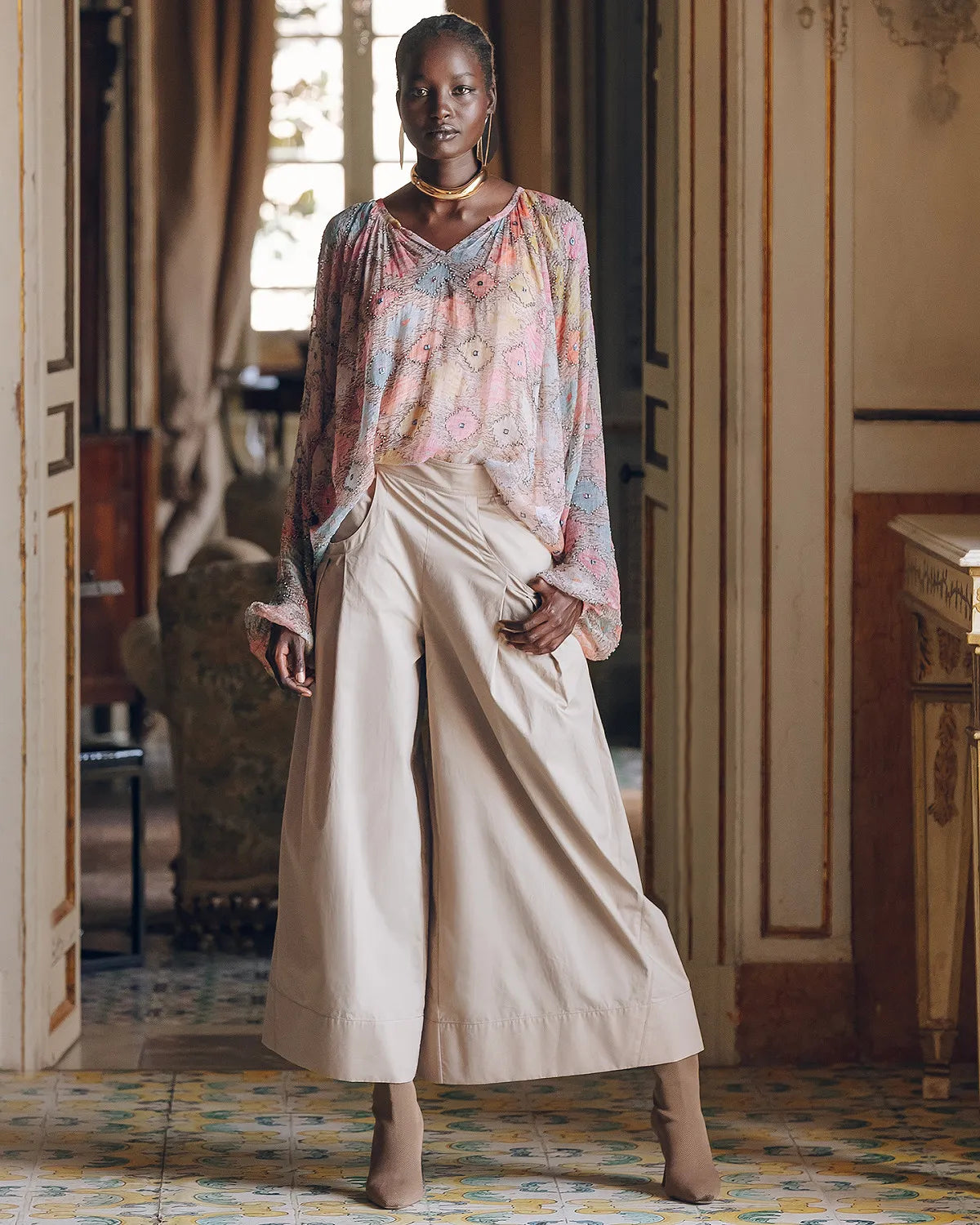 Onde Oceanic Sunset Blouse
