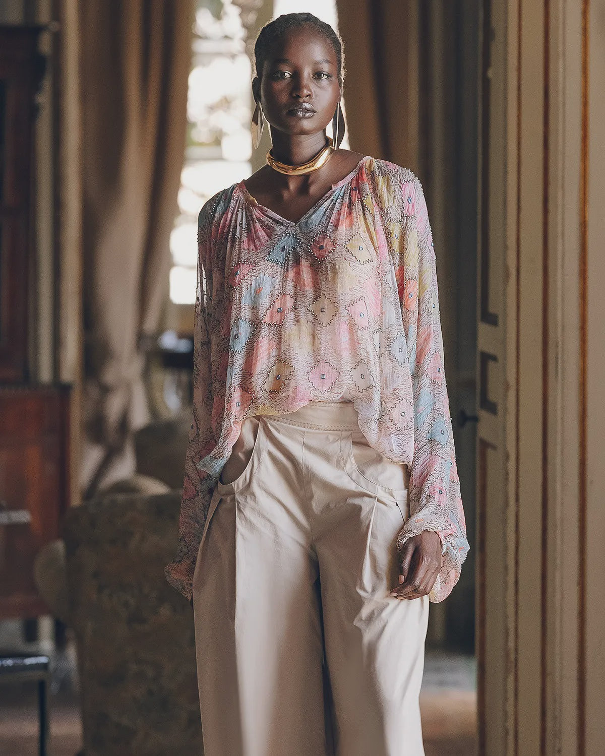 Onde Oceanic Sunset Blouse