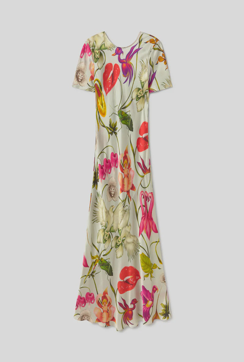 Short Sleeve Bias Dress Wonderland