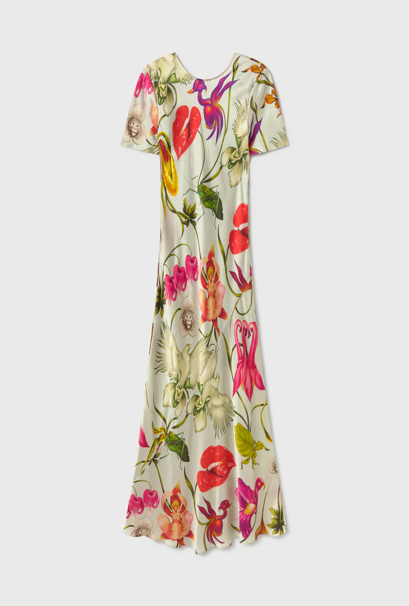 Short Sleeve Bias Dress Wonderland