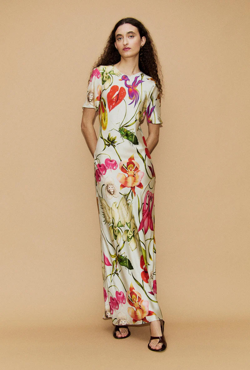 Short Sleeve Bias Dress Wonderland