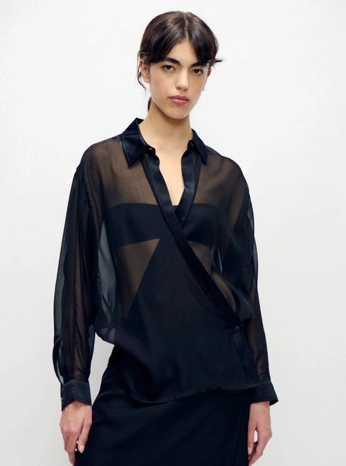 Crossover Shirt Black