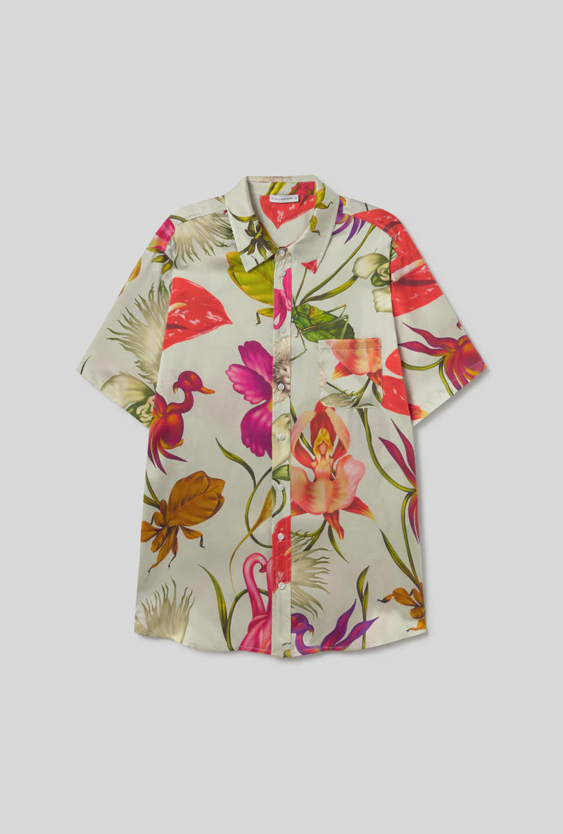Short Sleeve Boyfriend Shirt Wonderland