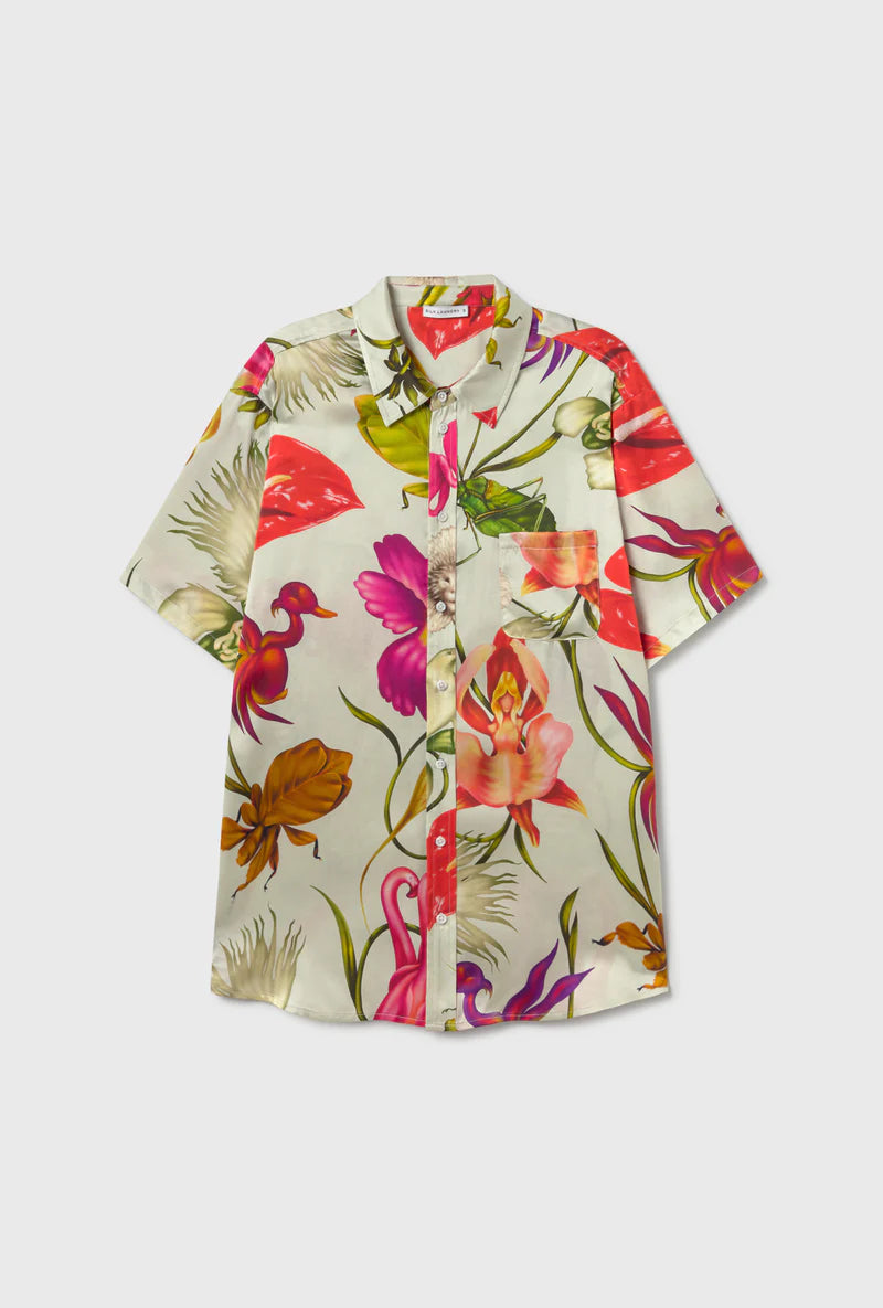 Short Sleeve Boyfriend Shirt Wonderland