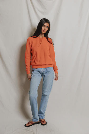 Ziggy Fleece Crewneck Sweatshirt Clementine