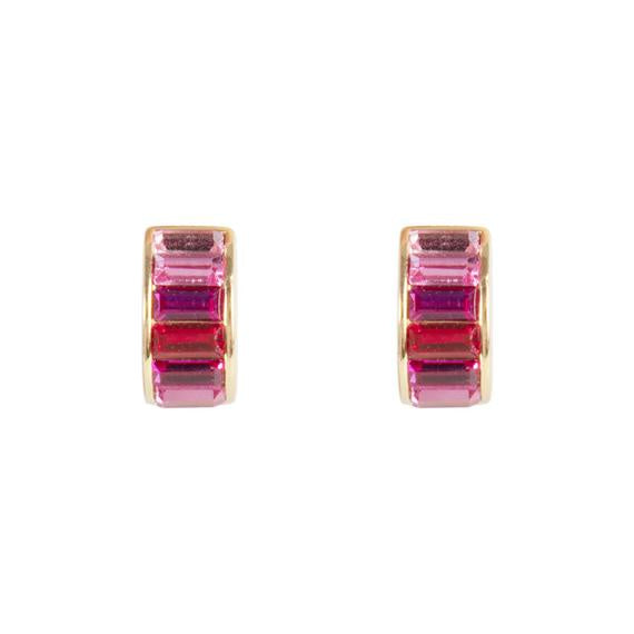 Pink Ombré Crystal Huggies