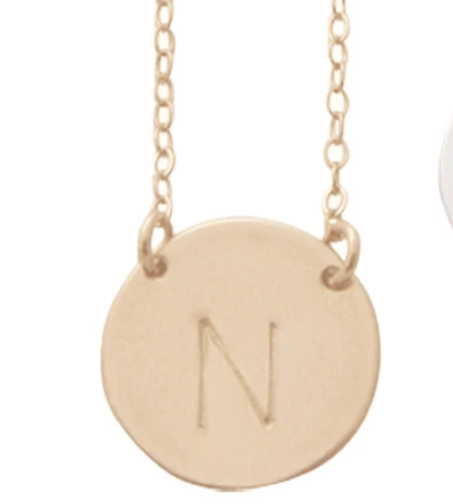 Chloe Initial Necklace - Gold