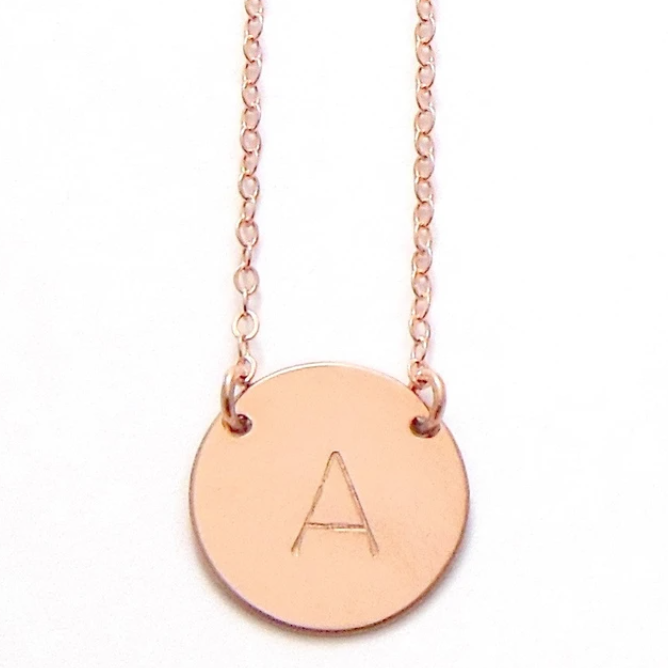 Chloe Initial Chain - Rose Gold