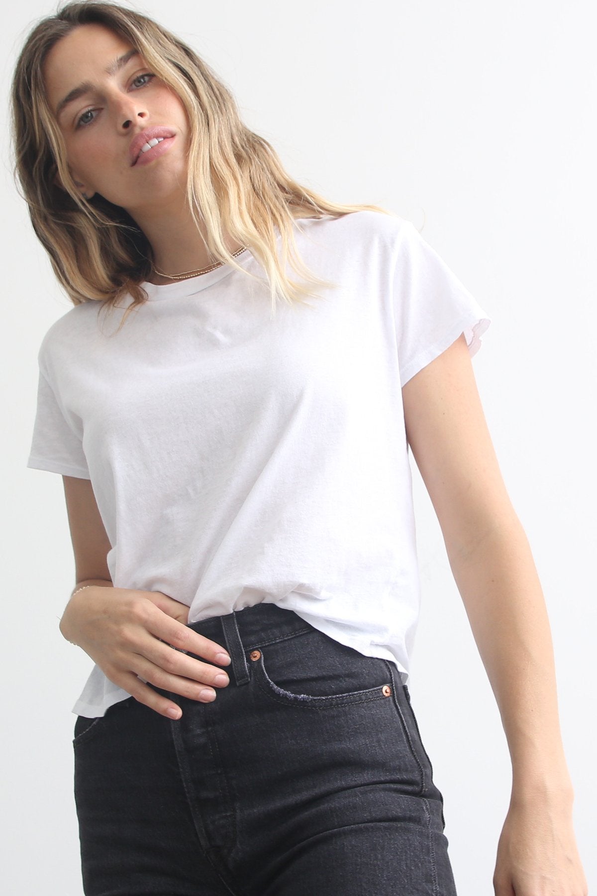 Harley Boxy Crew White
