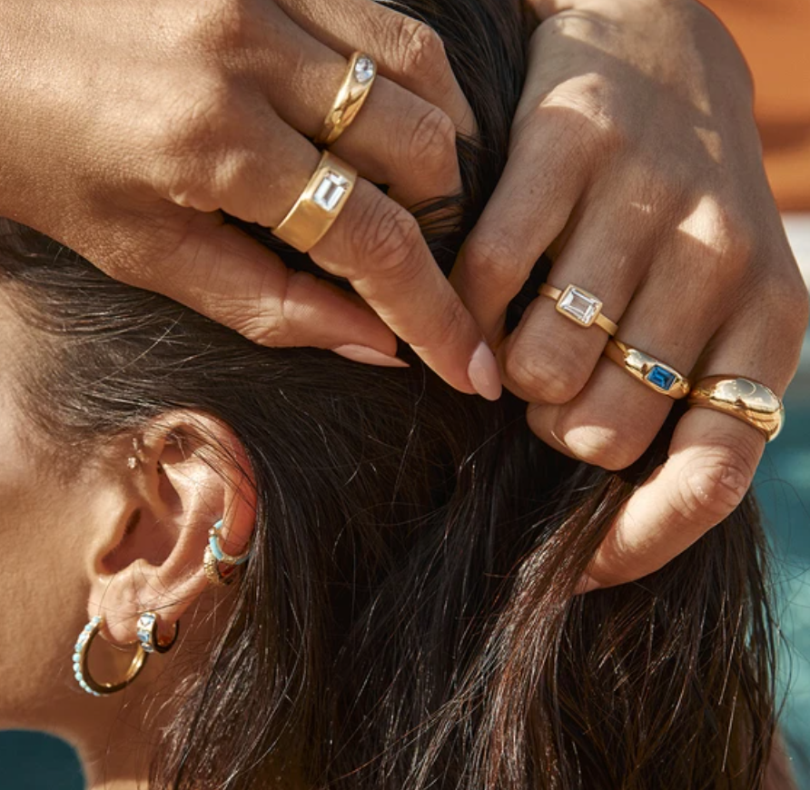 Aquamarine 2025 band rings