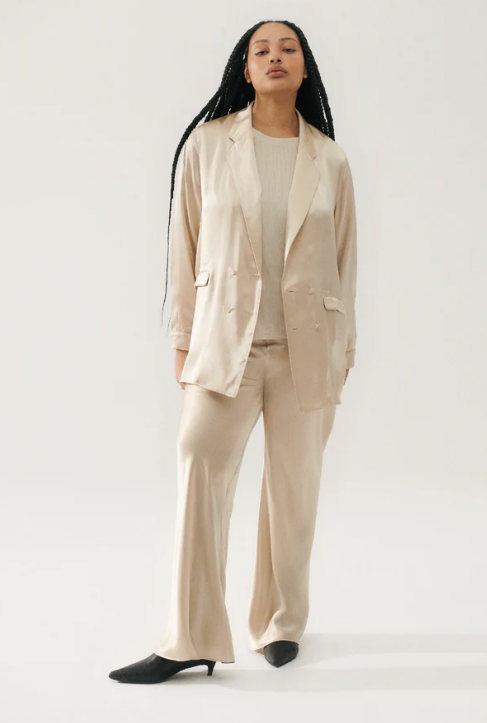 RELAXED BLAZER HAZELNUT